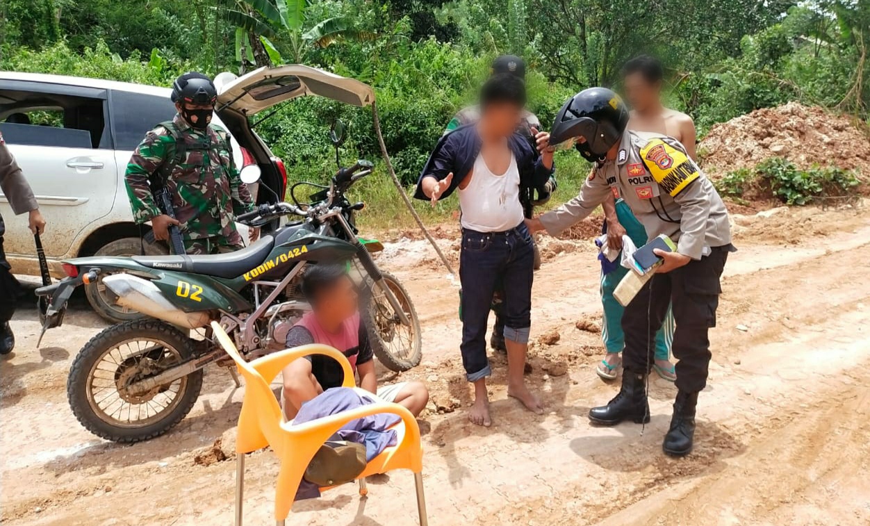 Gabungan Koramil-Polsubsektor Amankan Tiga Terduga Pelaku Pungli di Gunung Doh