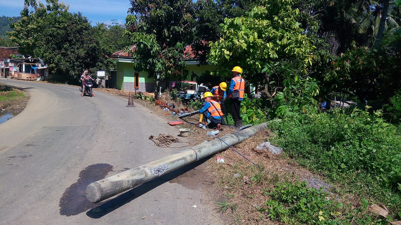 PLN Gerak Cepat Perbaiki Jaringan dan Tiang Listrik Roboh