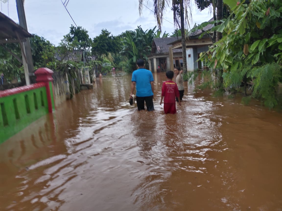 Sungai Way Sekampung Meluap, Banjir Landa Desa Pelindung Jaya