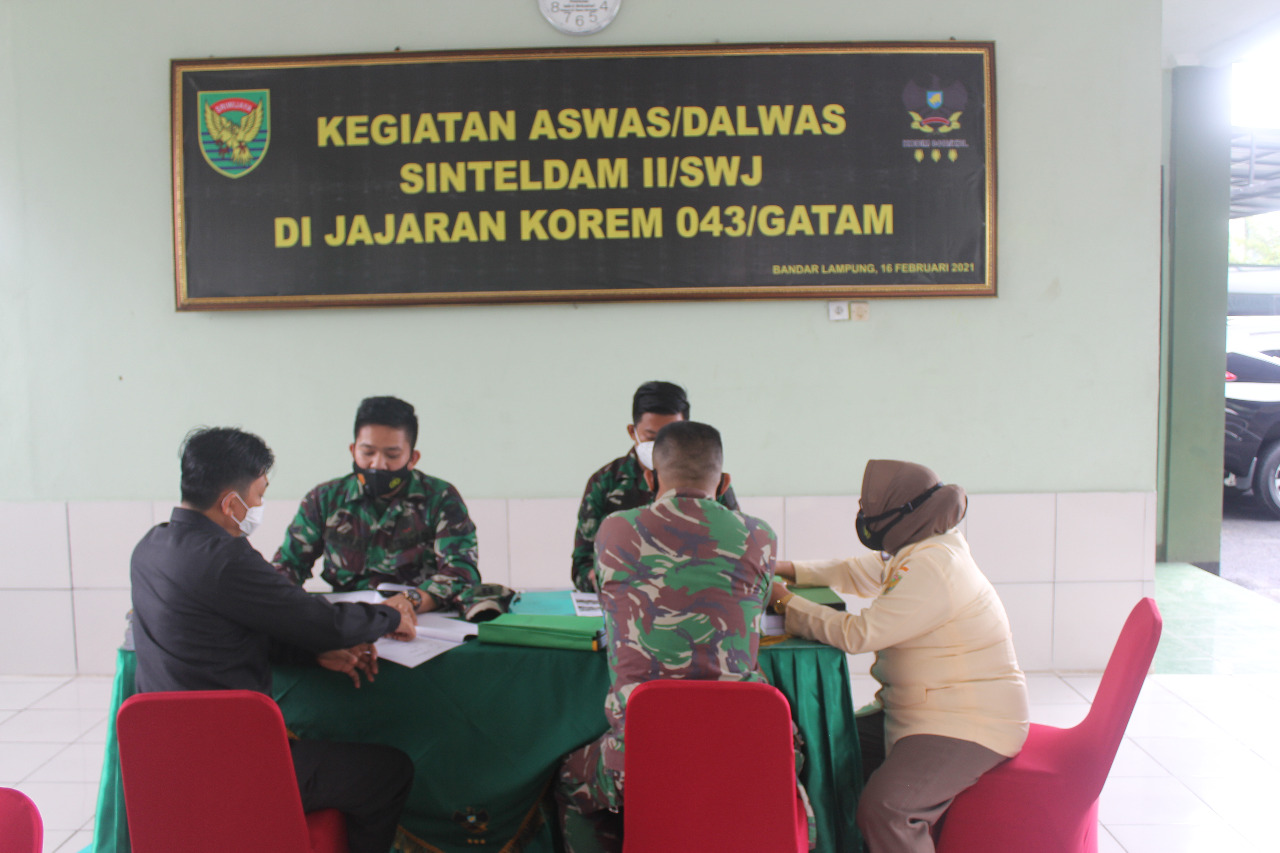 Aswas Kodam II/SWJ Datangi Kodim 0410/KBL