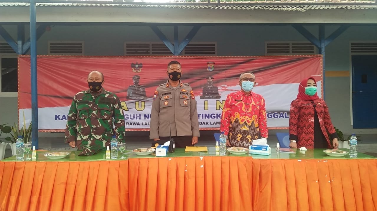 Plh Danramil TkP Kodim 0410/KBL Hadiri Peresmian Kampung Tangguh