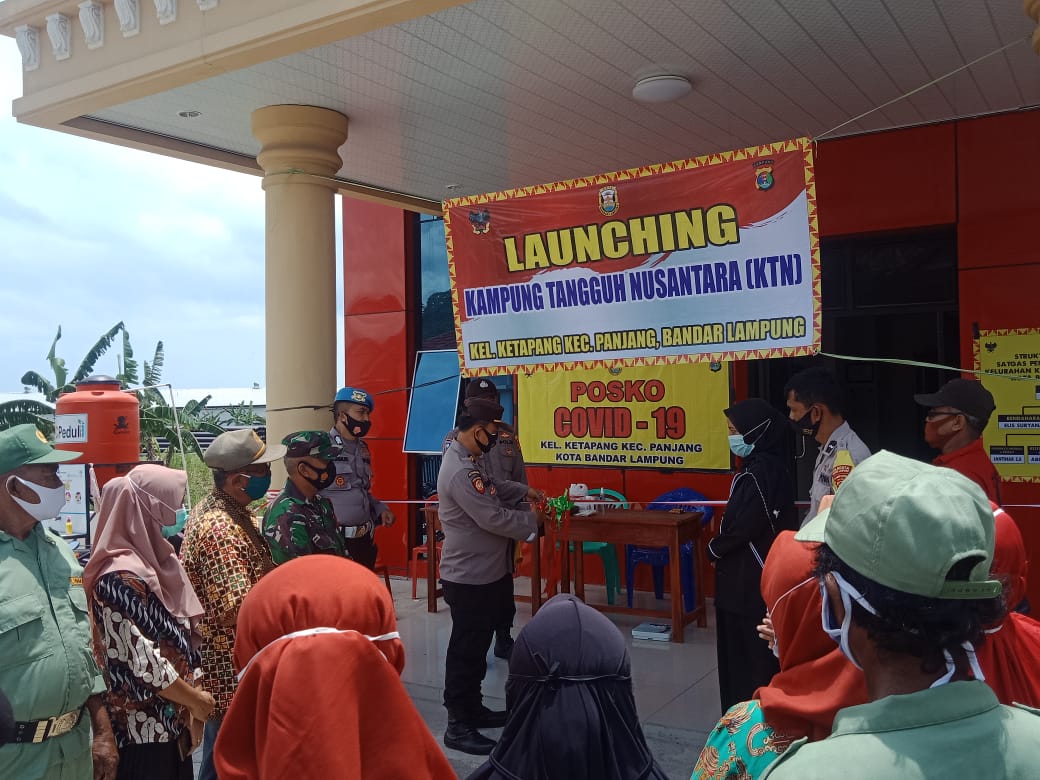 Babinsa Panjang Kodim 0410/KBL Laksanakan Launching Kampung Tangguh