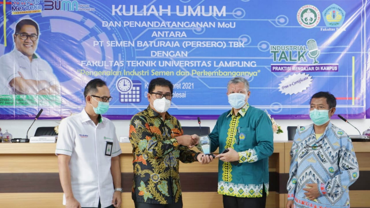 Fakultas Teknik Unila Bersama Semen Baturaja Siap Kembangkan Industri Semen