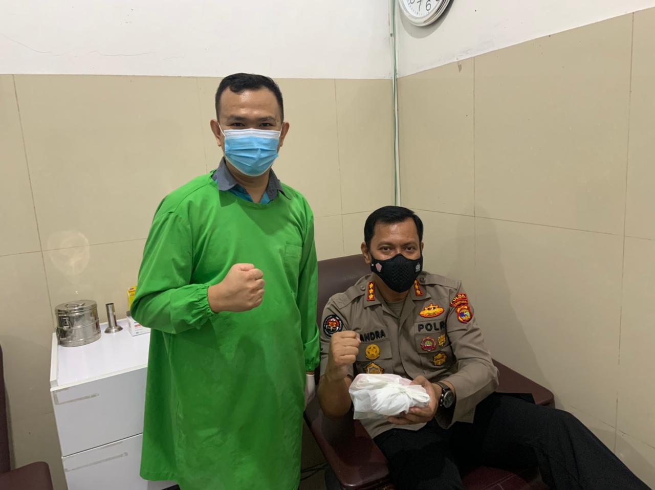 Terdesak Kebutuhan Darah, Kabid Humas Polda Lampung Rutin Sumbangkan Darah