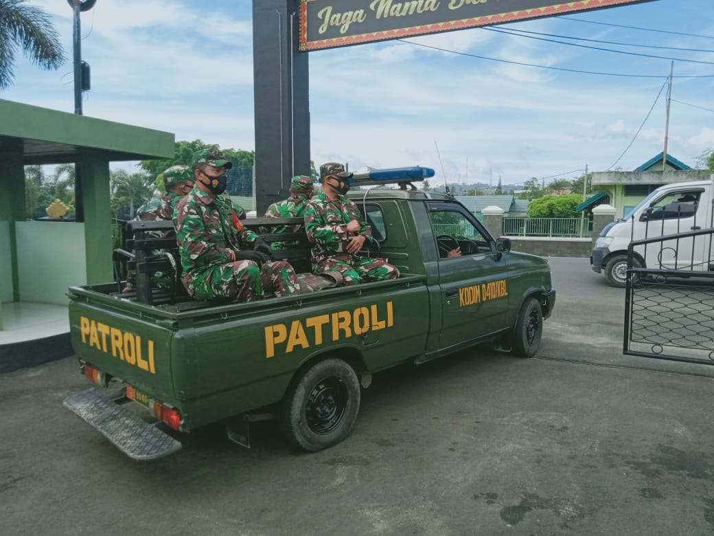 Patroli Keamanan oleh Kodim 0410/KBL