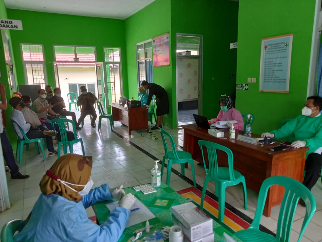 Puluhan Wartawan Mesuji di Suntik Vaksin Covid-19