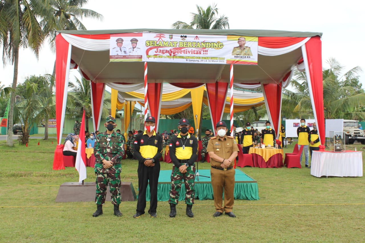 Dandim 0410/KBL Buka Kegiatan Wood Ball dan Piala Bergilir Danrem 043/Gatam