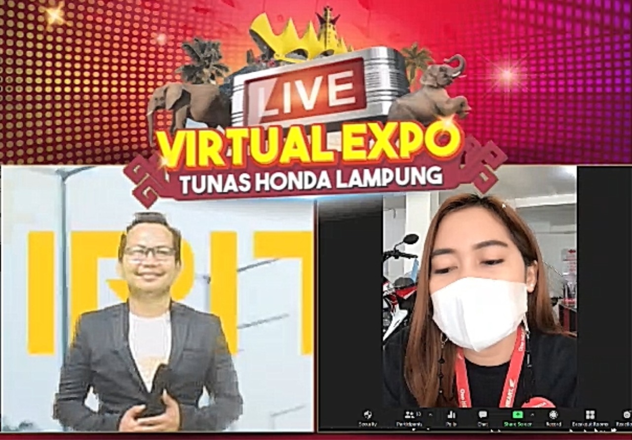 Serunya Live Virtual Expo Tunas Honda Lampung, Gandeng Seluruh Jaringan Honda