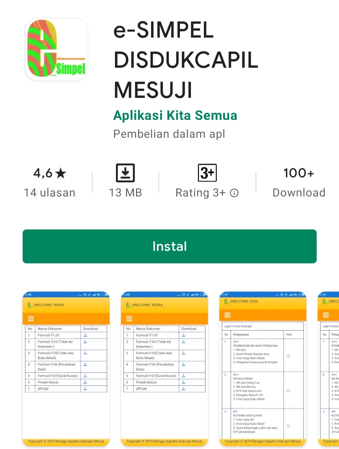 Cara Urus Dokumen Kependudukan di Mesuji Pakai Aplikasi E-Simpel