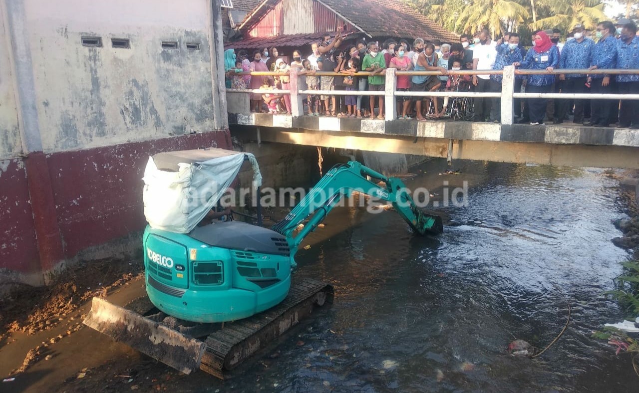 Antisipasi Banjir, Normalisasi Sungai di Bandarlampung