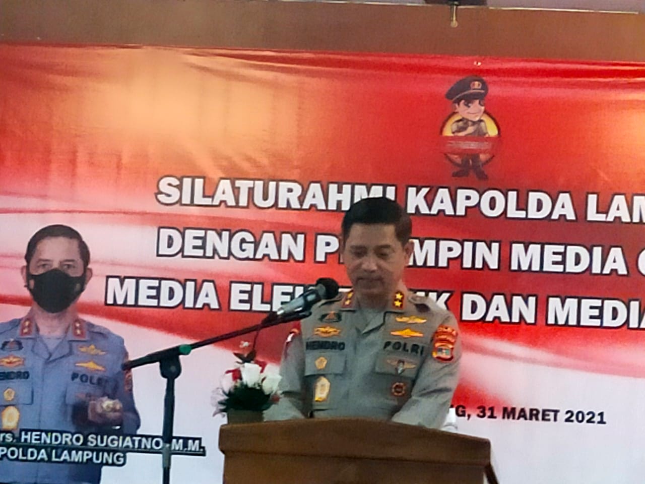 Kapolda Lampung Silaturahmi dengan Para Pimpinan Media