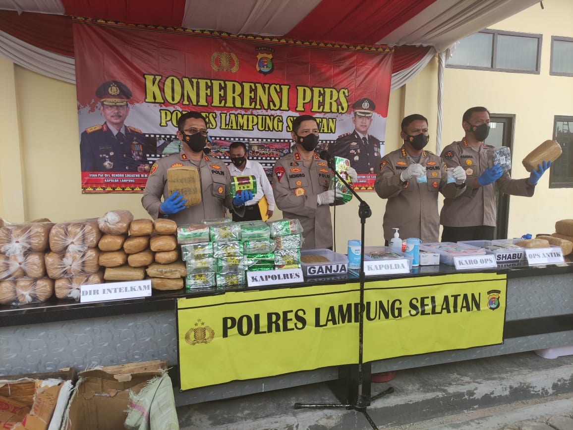 Kapolda Lampung ; Pengedar Narkoba Wajib Tindak Tegas