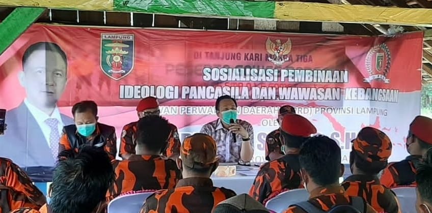 Wakil Ketua Komisi III DPRD Lampung Gelorakan Ideologi Pancasila dan Wawasan Kebangsaaan