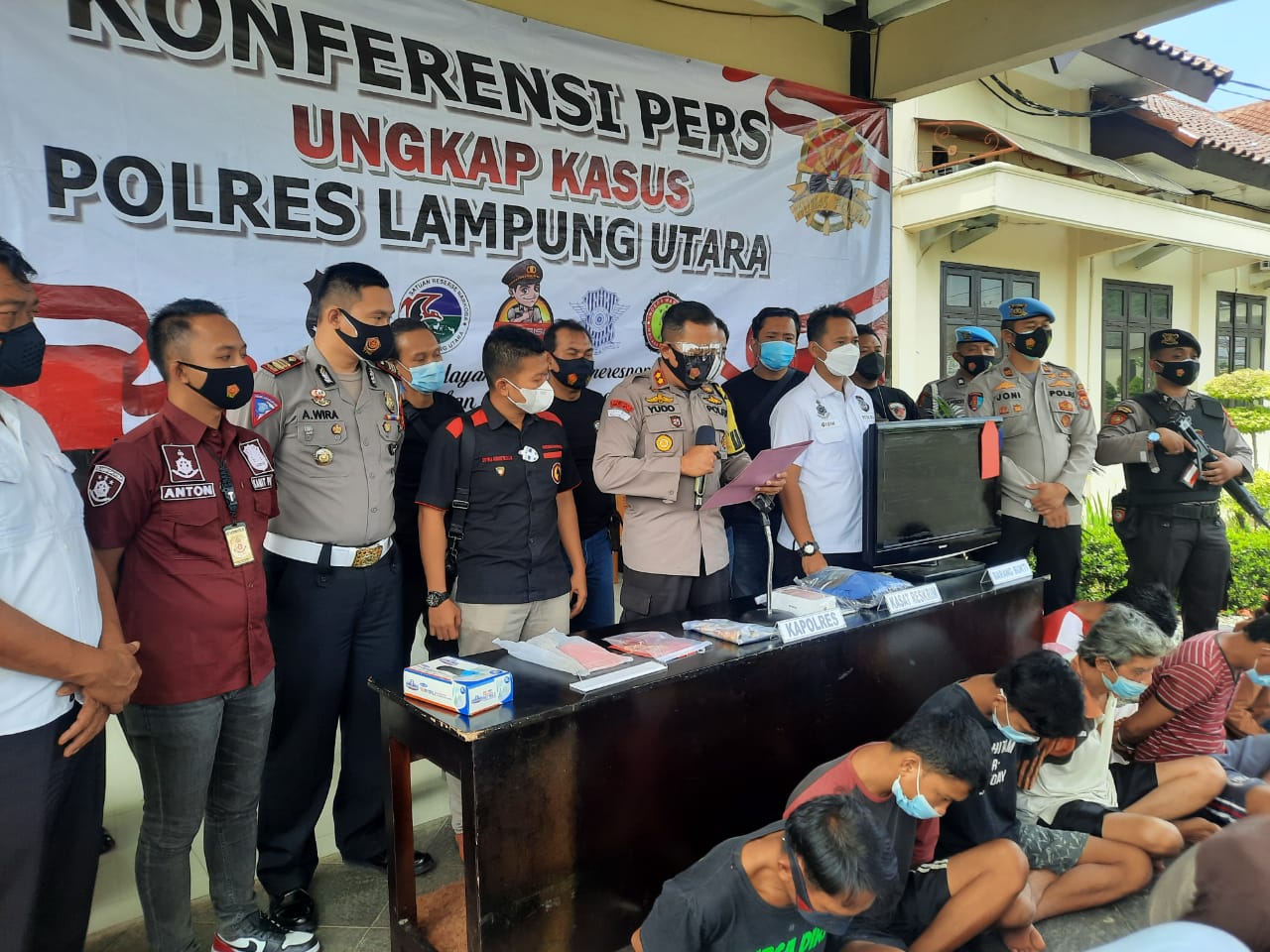 13 Tersangka Diringkus, Empat Diantaranya Kena Timah Panas