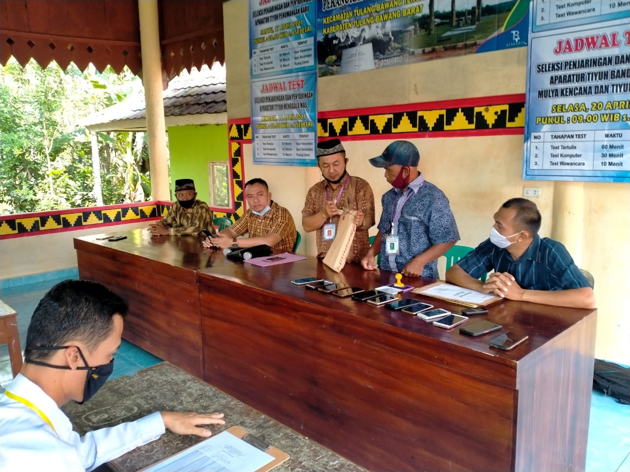 Calon Aparatur Tiyuh Tubaba Ikut Tes Penjaringan