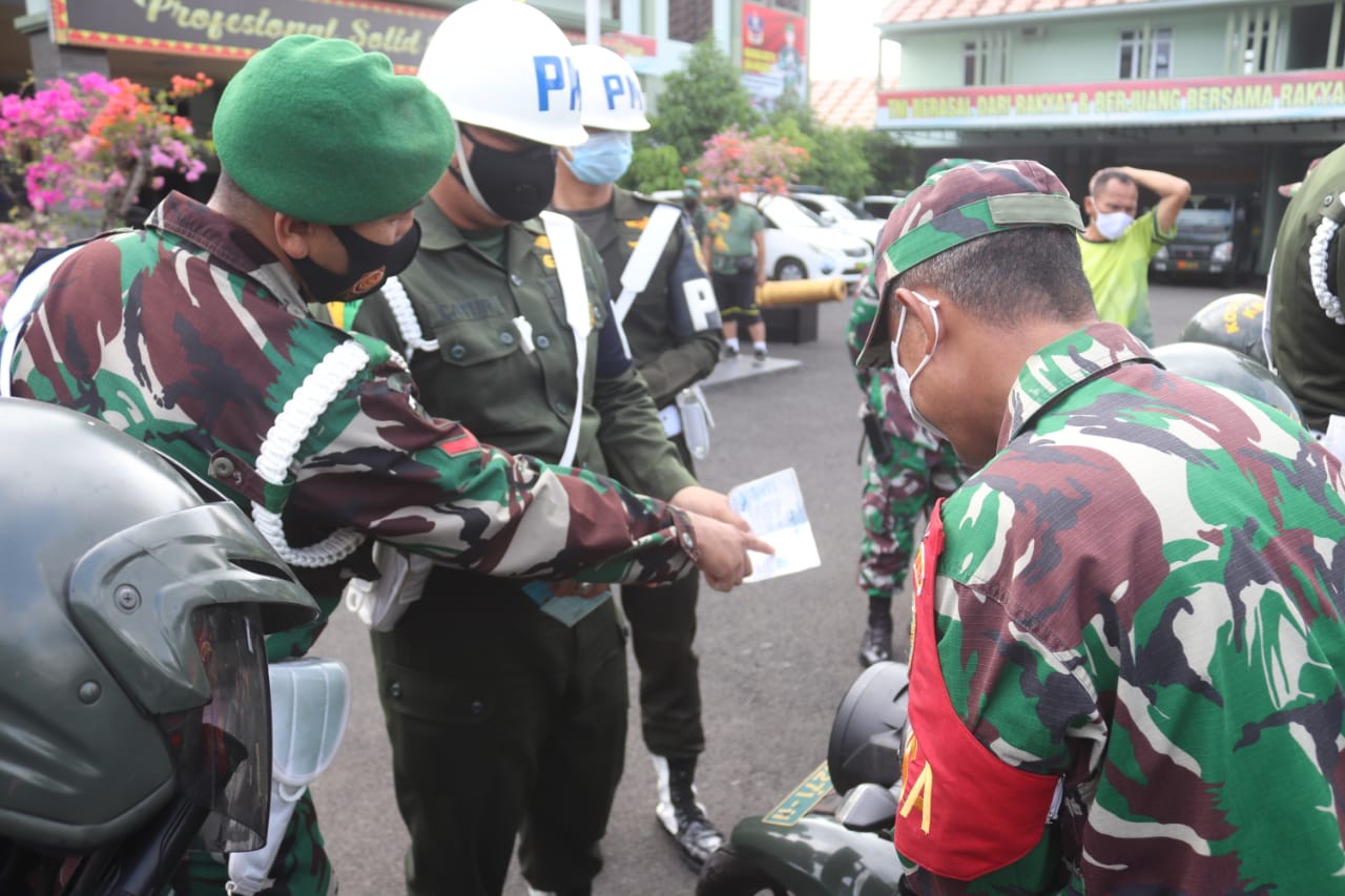 Personel Kodim 0410/KBL Ikuti Tertib Berlalu Lintas