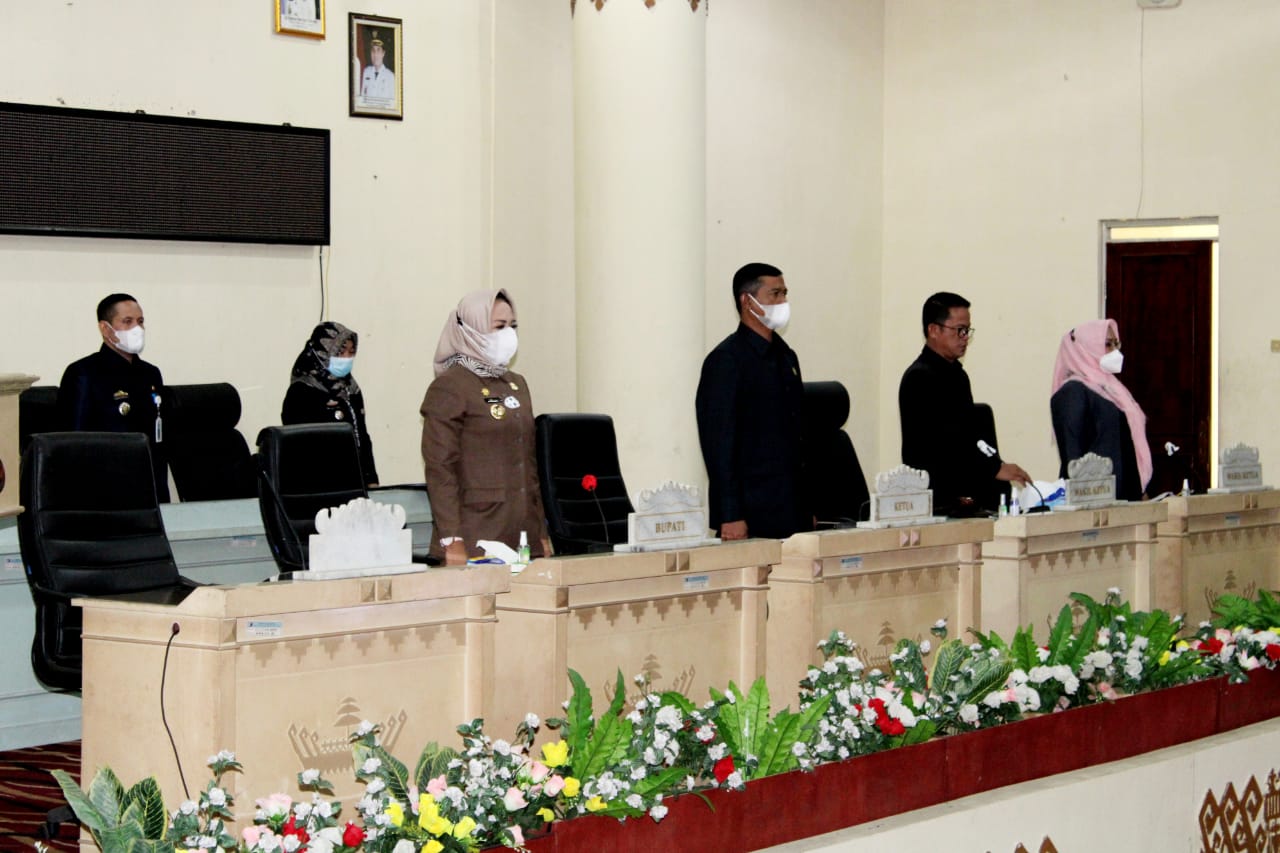 DPRD Tuba Gelar Paripurna Rekomendasi Penyampaian LKPJ Bupati Tahun Anggaran 2020