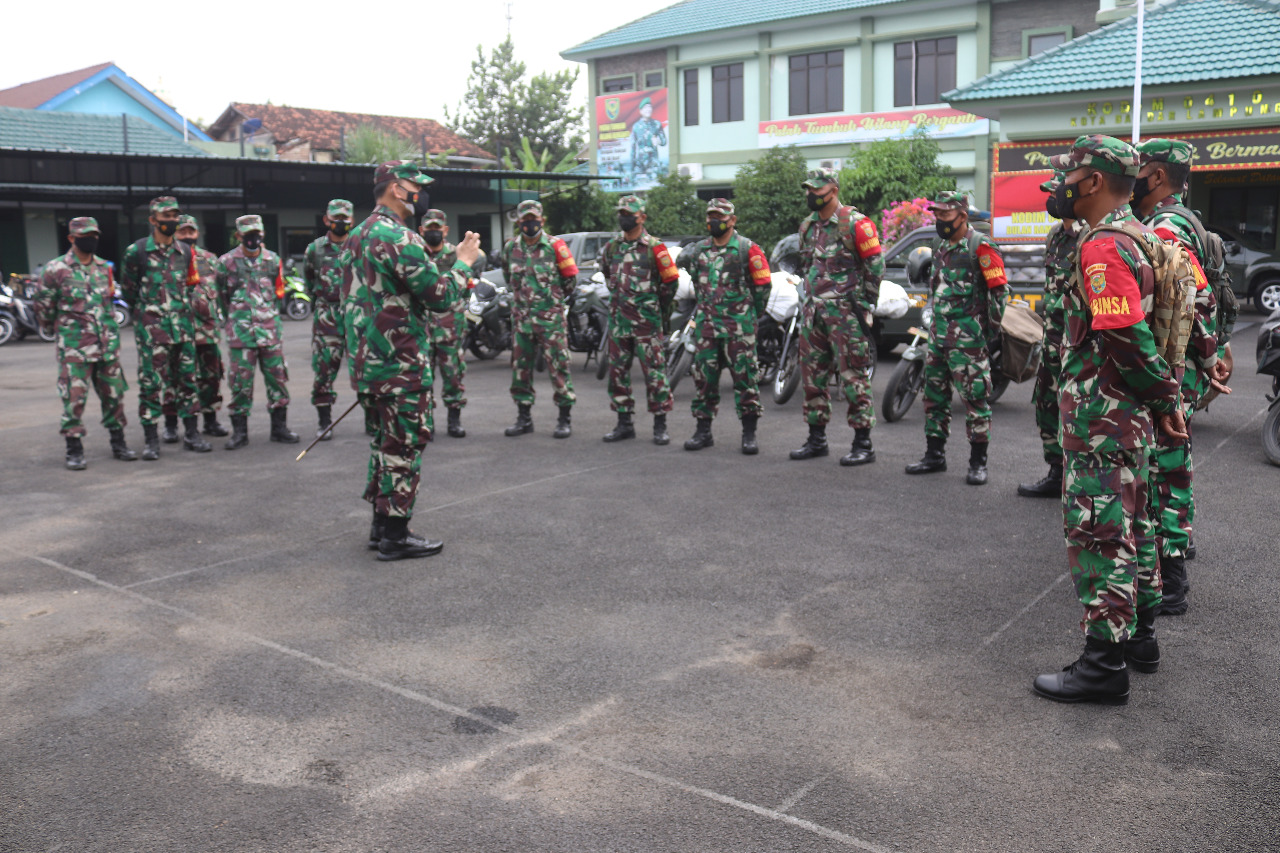 Dandim 0410/KBL Berikan Pengarahan ke Para Babinsa