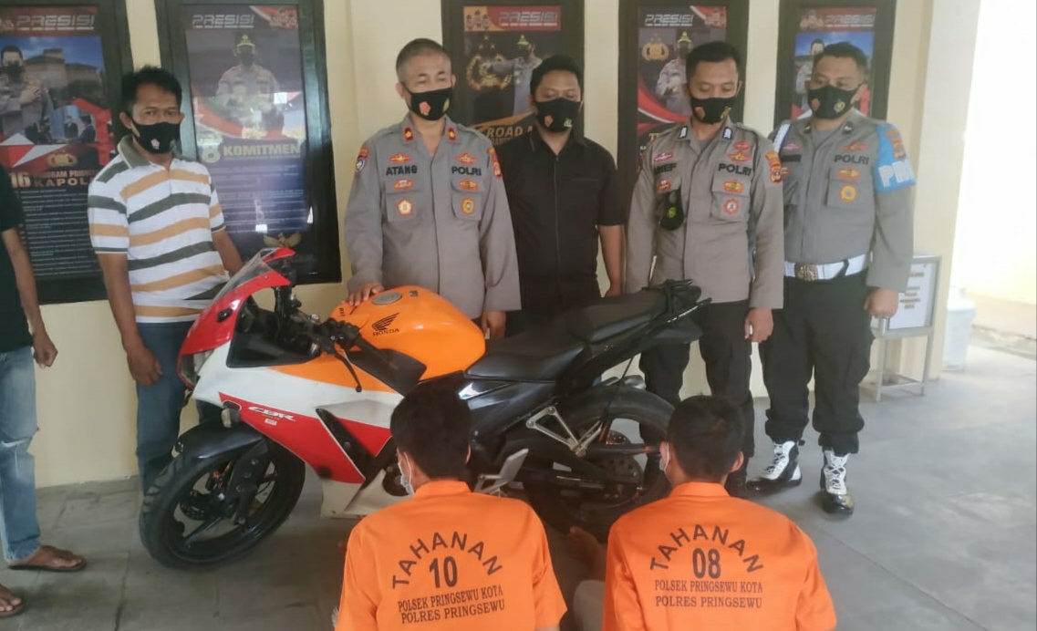 Dua Tersangka Ditangkap, BB Motor Honda CBR