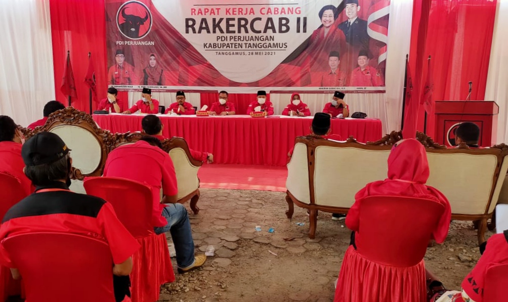 DPC PDIP Tanggamus Gelar Rakercab II