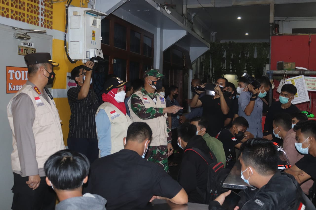 Bersama Wali Kota, Dandim 0410/KBL Ikut Berikan Imbauan Patuh Prokes