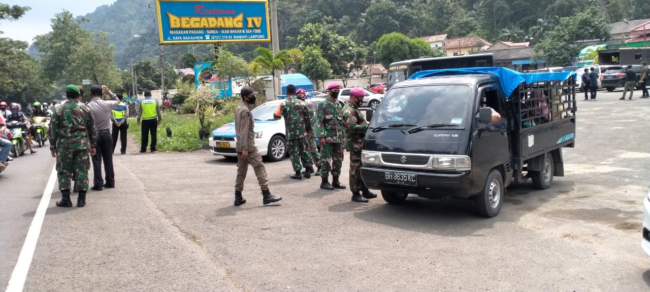 Kodim 0410/KBL Ikut Bantu Kegiatan Penyekatan