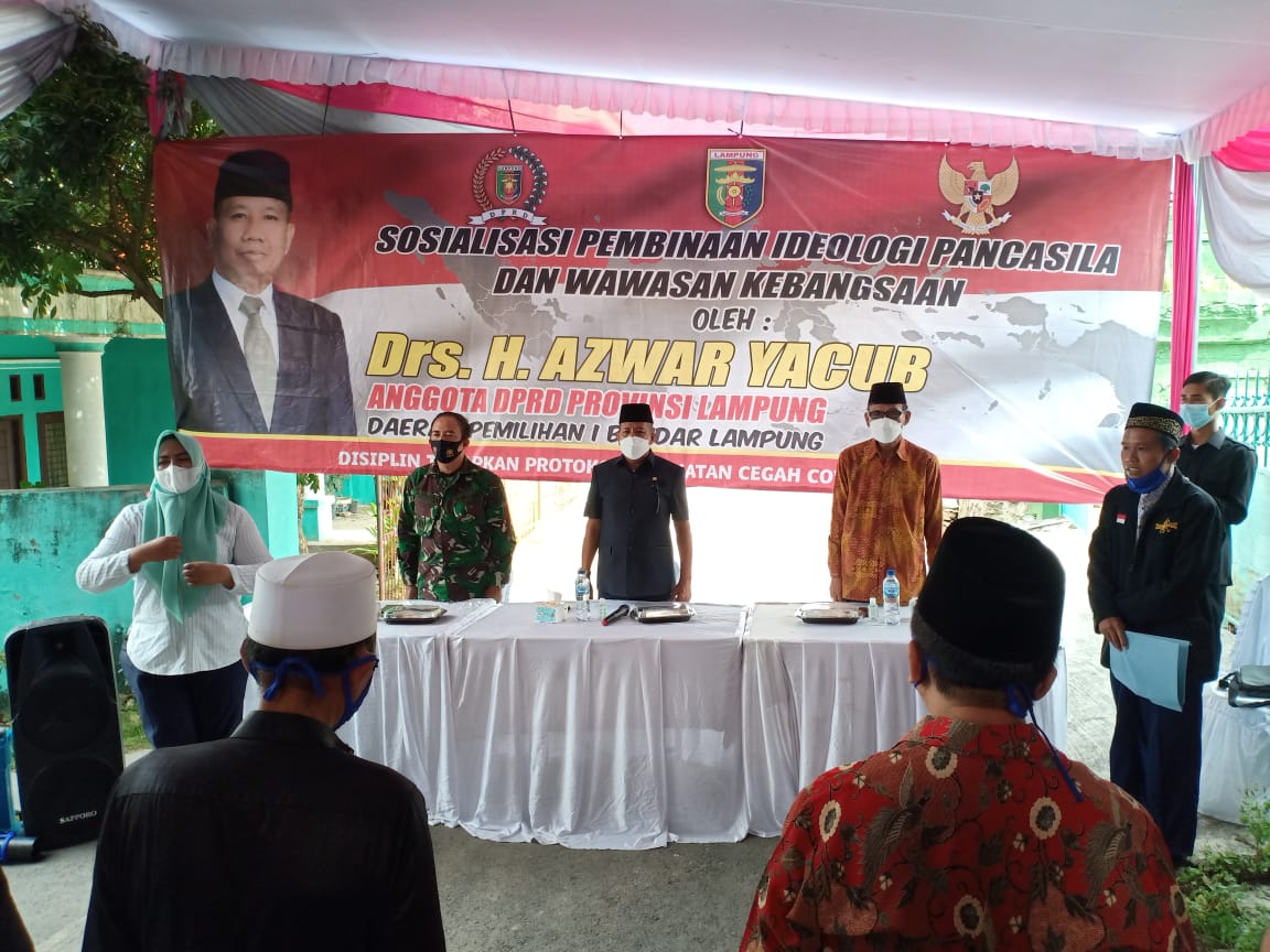 Danramil TKT Kodim 0410/KBL Berikan Materi Sosiologi Pancasila