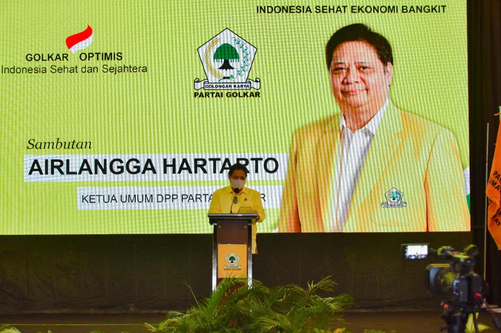 Airlangga Hartarto Minta Kader Golkar Berpartisipasi Tanggulangi Covid-19