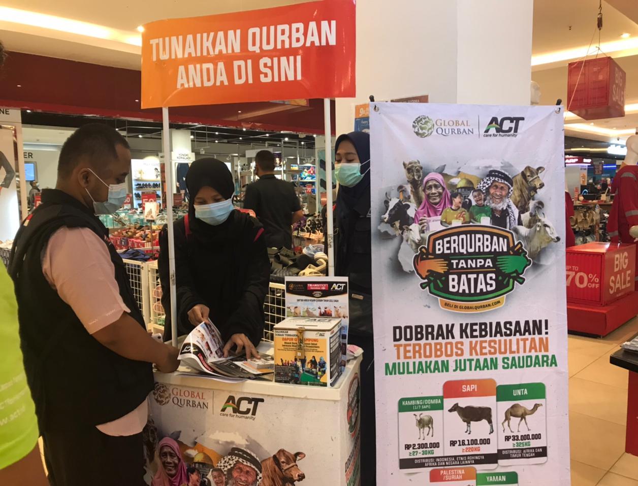 Yuk, Berqurban melalui Booth Global Qurban-ACT di Transmart Lampung