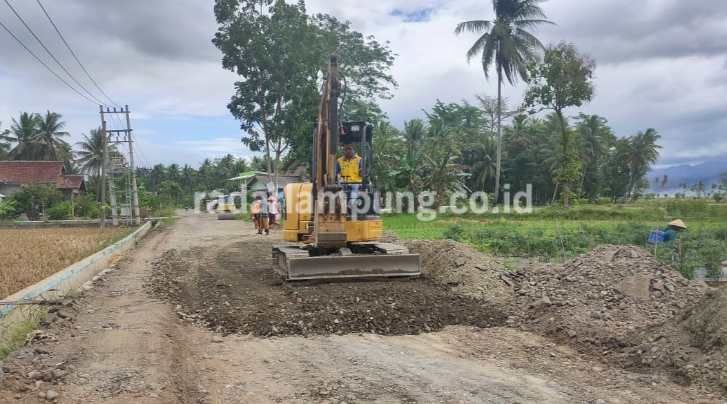 Dinas PUPR Perbaiki Jalan Penghubung Banjarnegoro-Dadirejo