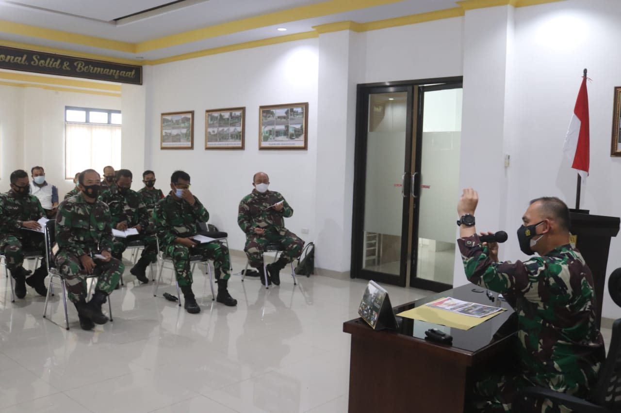 Dandim 0410/KBL Pimpin Rapat Rencana Karya Bhakti