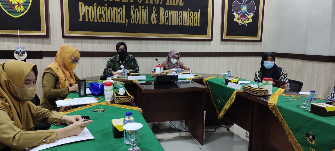 Ketua Persit KCK Kodim 0410/KBL Ikuti Kegiatan Rapat Koordinasi