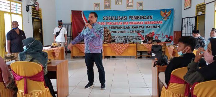 Anggota Komisi IV DPRD Lampung Ajak Masyarakat Tidak Keluar Dari Nilai Pancasila