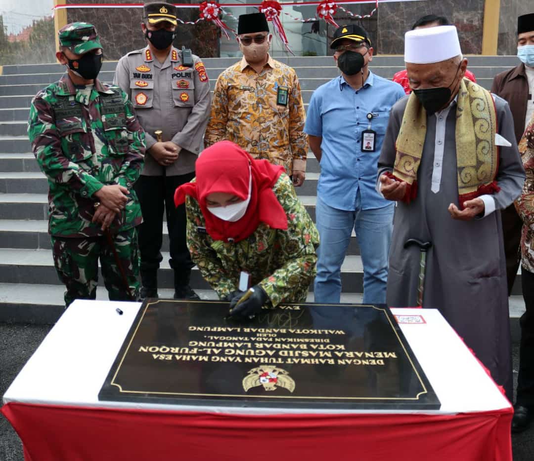 Dandim 0410/KBL Hadiri Kegiatan Peresmian Menara Masjid