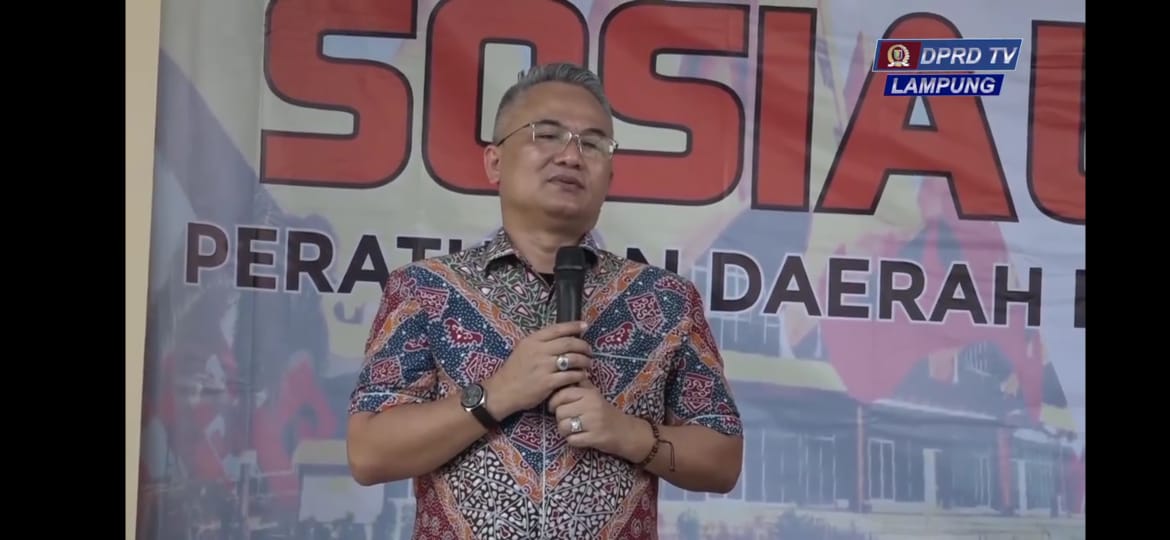 Ketua Komisi I DPRD Lampung Ajak Masyarakat Terapkan Prokes