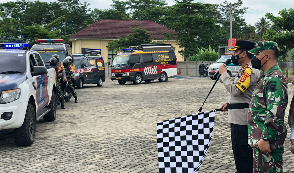 Lepas Mobil Vaksinasi Keliling, Ini Pesan Kapolres Pesawaran