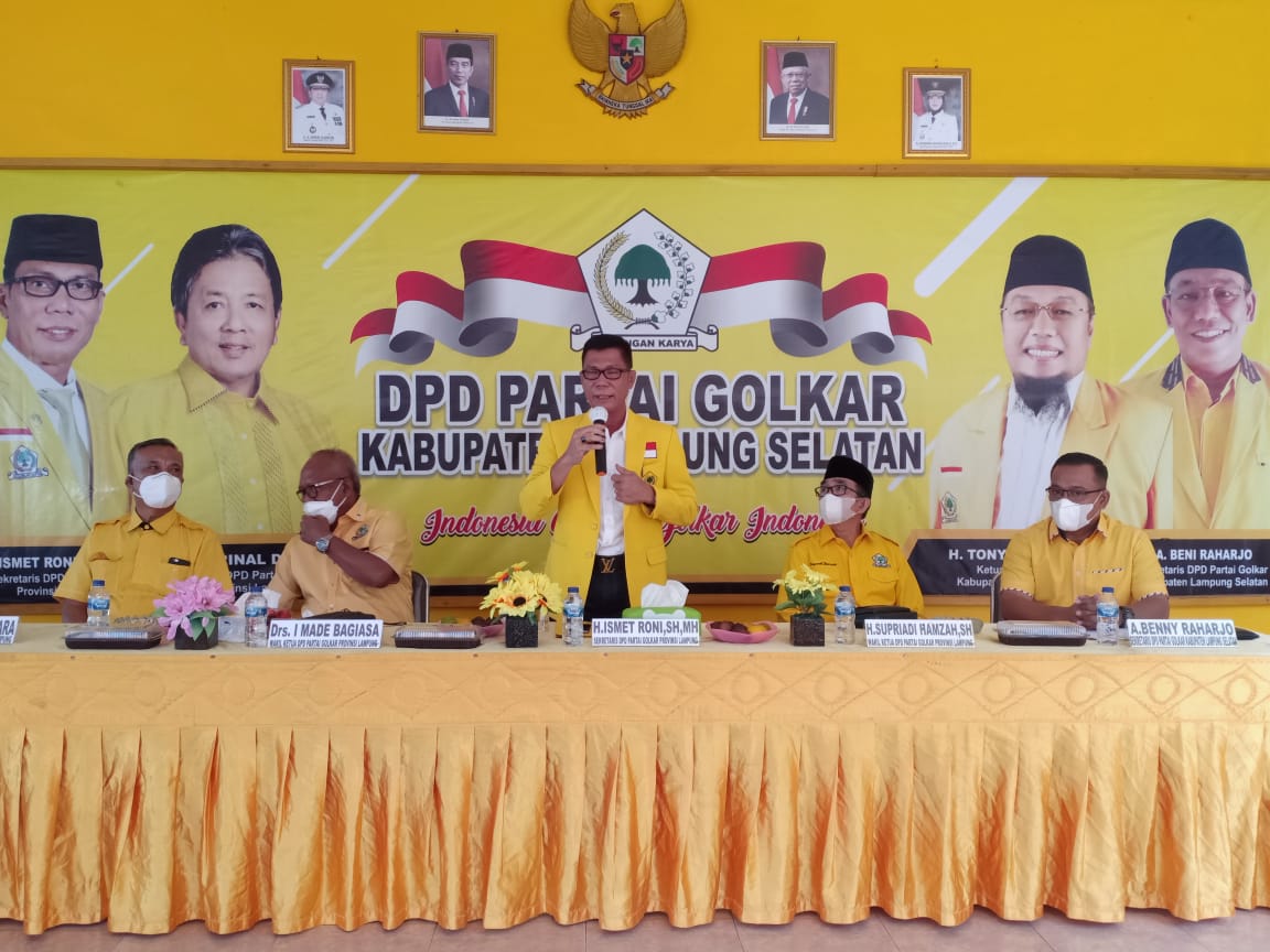 DPD Tunjuk Plt DPD II Partai Golkar Lamsel, Ini Tugasnya