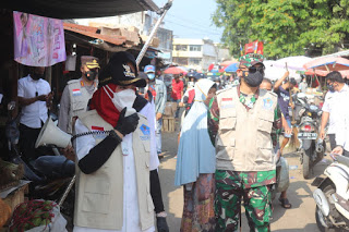 Dandim 0410/KBL Laksanakan Imbauan Patuh Prokes di Penerapan PPKM Mikro