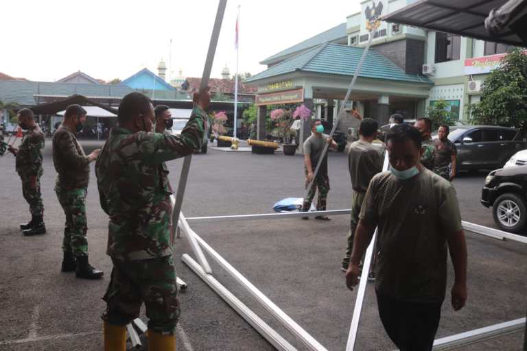 Personel Kodim 0410/KBL Laksanakan Persiapan Serbuan Vaksinasi