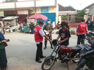 Tak Lelah, Personel Kodim 0410/KBL Terus Imbau Warga Patuh Prokes