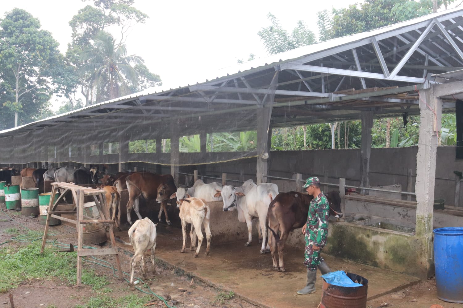 Salut, Babinsa Kodim 0410/KBL Buka Lapangan Pekerjaan