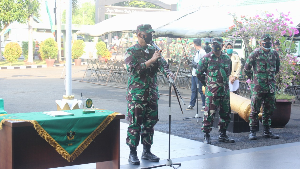 Dandim 0410/KBL Pimpin Kegiatan Korps Raport Prajurit