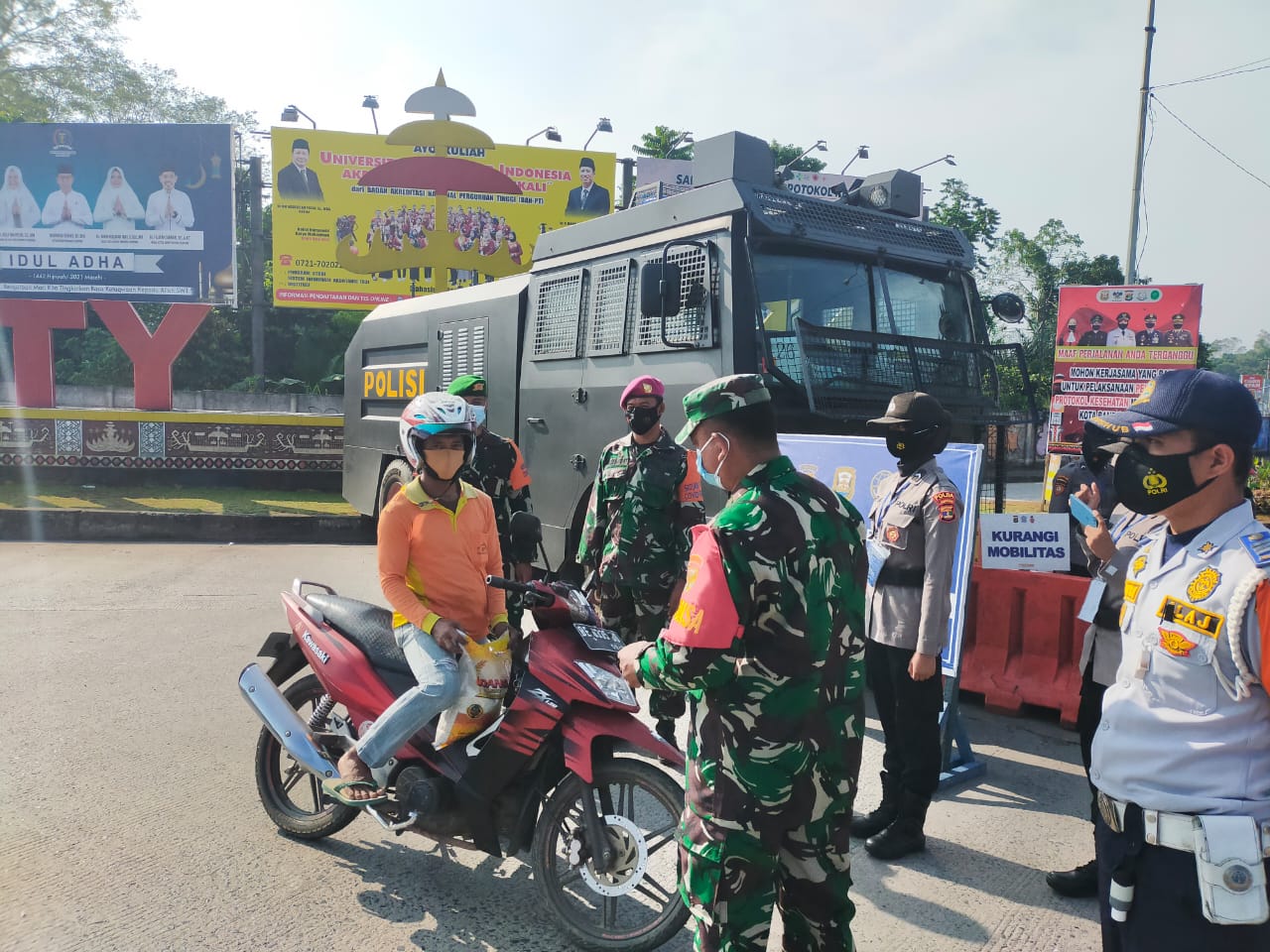 Kodim 0410/KBL Terus Laksanakan Penyekatan