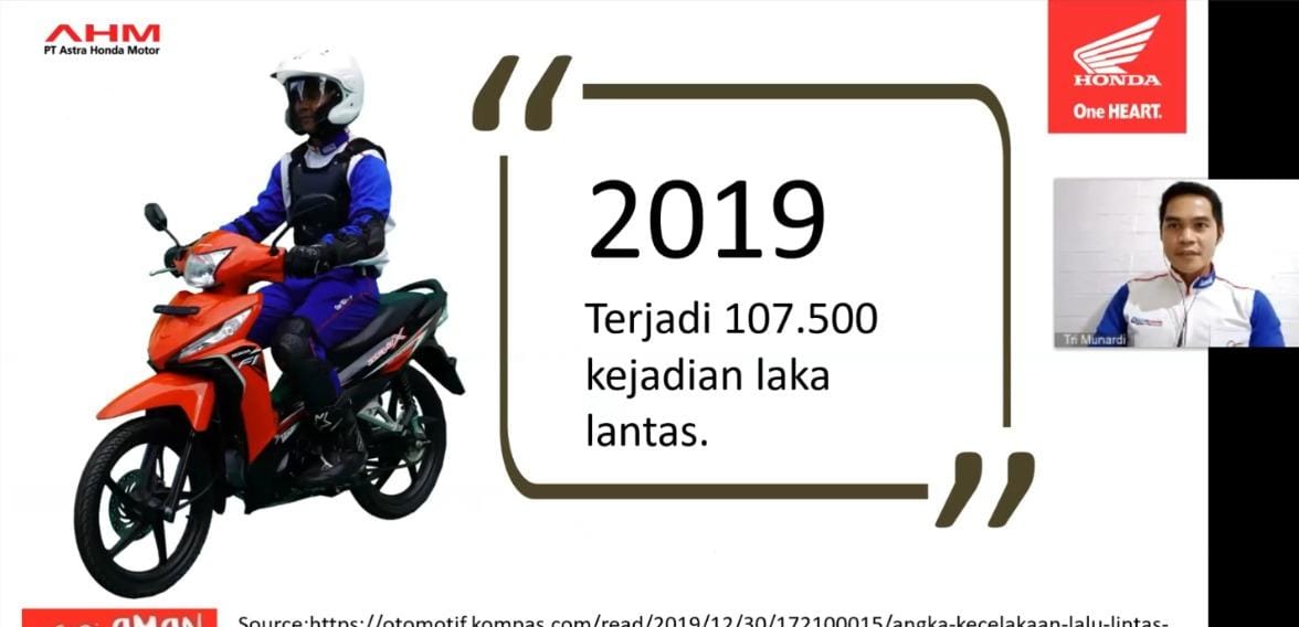 Tunas Honda Lampung Komitmen Edukasi Masyarakat Dalam Berkendara dengan #Cari_Aman