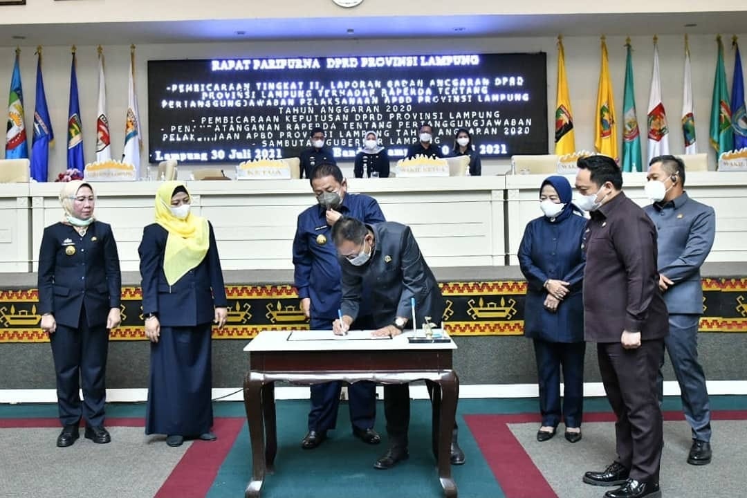 DPRD Lampung Setujui Raperda Pertanggungjawaban APBD TA 2020