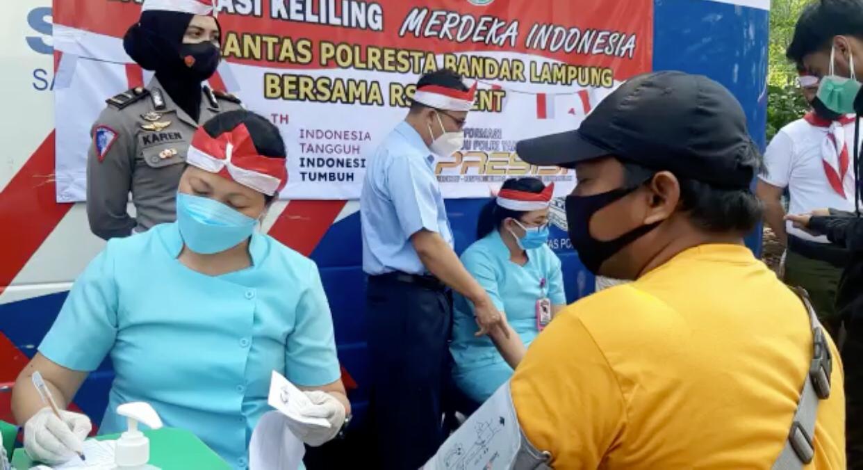 Satlantas Kembali Gelar Pemberian Vaksin Gratis