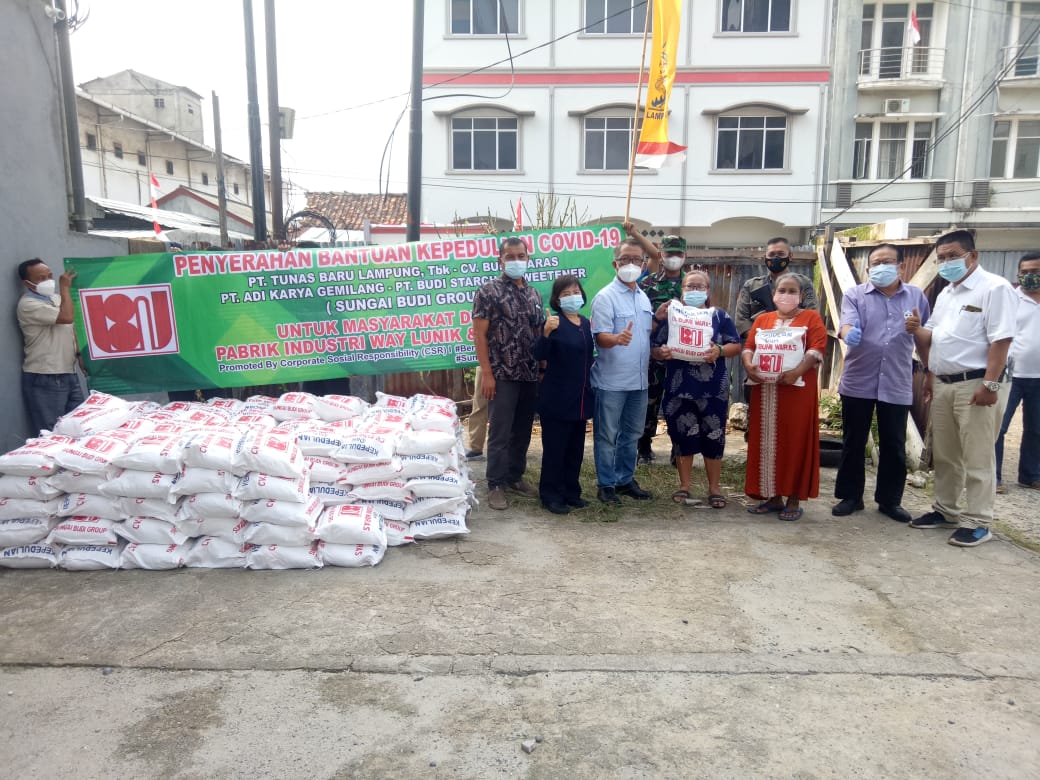 Sungai Budi Group Bandarlampung Salurkan 500 Paket Sembako