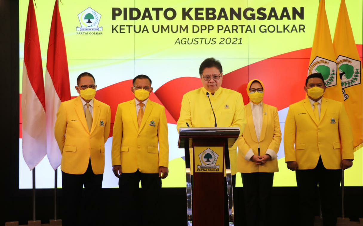 Airlangga Hartarto Sampaikan Pidato Kebangsaan