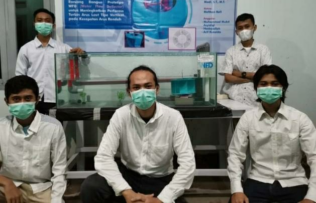 Mahasiswa Itera Buat Inovasi Deflektor Pemban?kit Listrik Tenaga Arus Laut