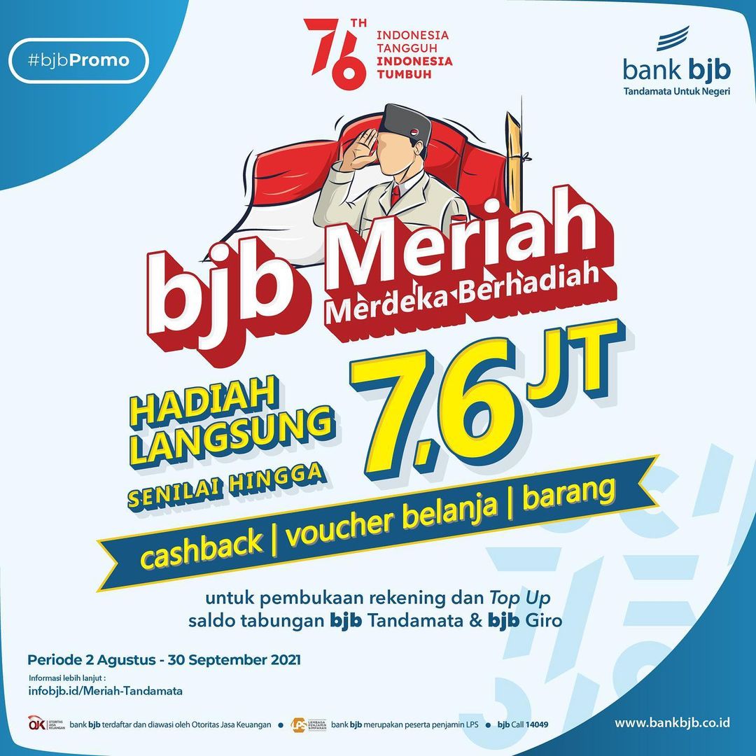 Sambut HUT RI ke-76, bank bjb Gelar Promo \